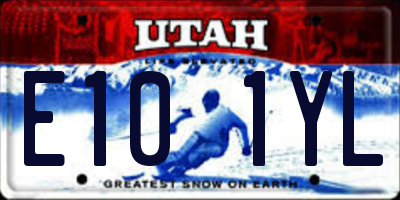 UT license plate E101YL