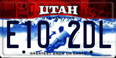 UT license plate E102DL