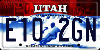 UT license plate E102GN