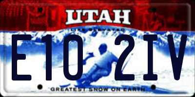 UT license plate E102IV