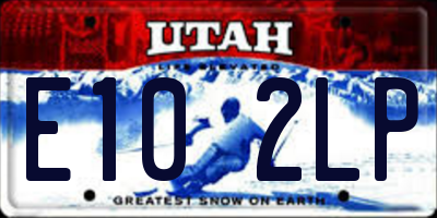 UT license plate E102LP