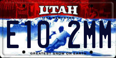 UT license plate E102MM