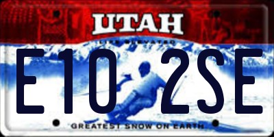 UT license plate E102SE