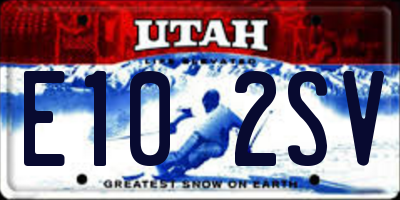 UT license plate E102SV