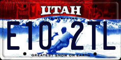 UT license plate E102TL