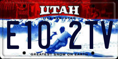 UT license plate E102TV