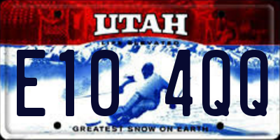 UT license plate E104QQ