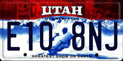 UT license plate E108NJ