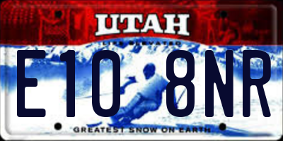 UT license plate E108NR