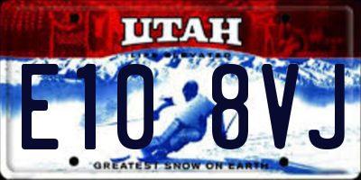 UT license plate E108VJ