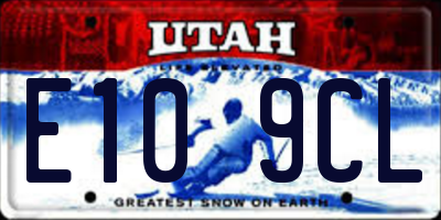 UT license plate E109CL