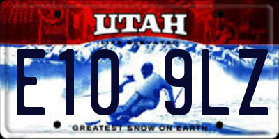 UT license plate E109LZ