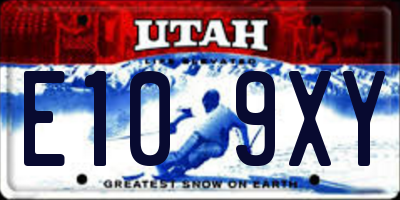 UT license plate E109XY