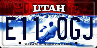 UT license plate E110GJ