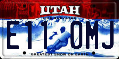 UT license plate E110MJ