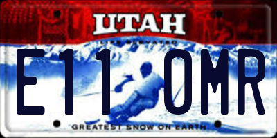 UT license plate E110MR