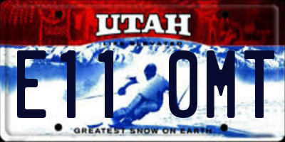 UT license plate E110MT
