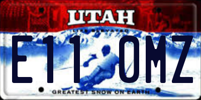 UT license plate E110MZ