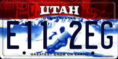 UT license plate E112EG