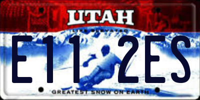 UT license plate E112ES