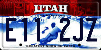 UT license plate E112JZ