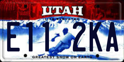 UT license plate E112KA