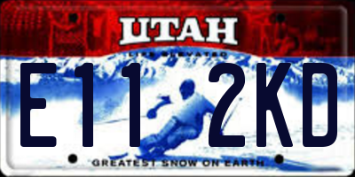 UT license plate E112KD
