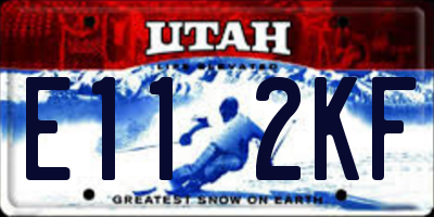 UT license plate E112KF