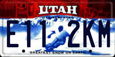 UT license plate E112KM