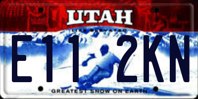 UT license plate E112KN