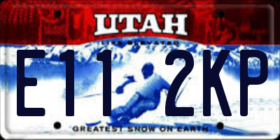 UT license plate E112KP