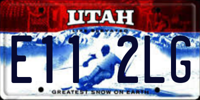 UT license plate E112LG