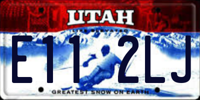 UT license plate E112LJ