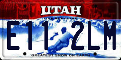 UT license plate E112LM