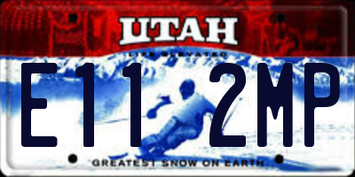 UT license plate E112MP