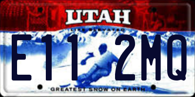UT license plate E112MQ