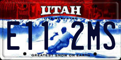 UT license plate E112MS