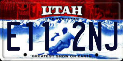 UT license plate E112NJ