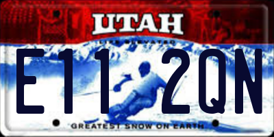 UT license plate E112QN