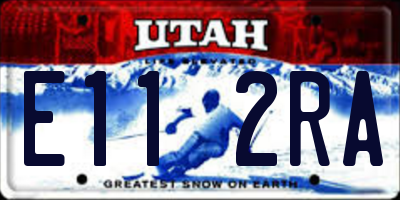 UT license plate E112RA