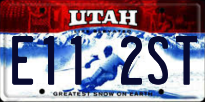 UT license plate E112ST