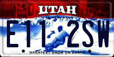 UT license plate E112SW
