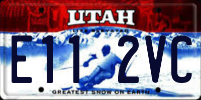 UT license plate E112VC