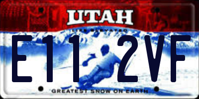 UT license plate E112VF