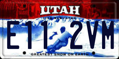 UT license plate E112VM