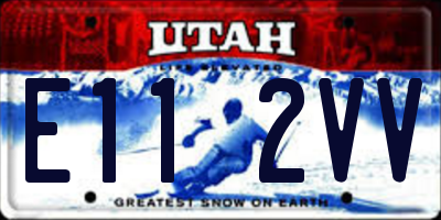 UT license plate E112VV