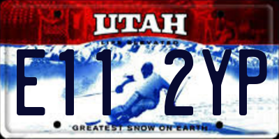 UT license plate E112YP