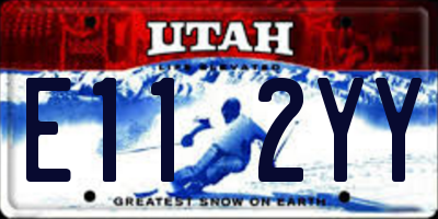 UT license plate E112YY