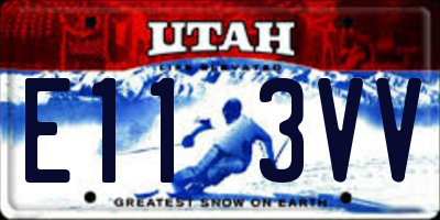 UT license plate E113VV