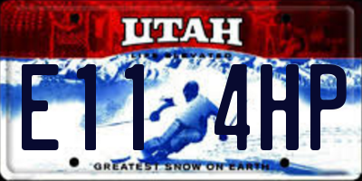 UT license plate E114HP